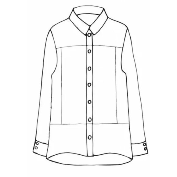 FLAX Metallic McQueen Linen Blend Button Up Shirt Shacket Blue Small‎ $169 - Picture 9 of 11